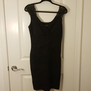 Elegant black dress.